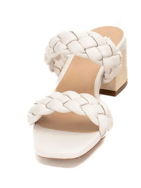 Ceana Braided Strap Heel In Ivory