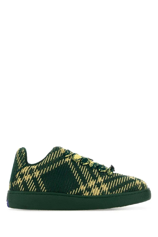 BURBERRY Embroidered Fabric Box Sneakers for Men