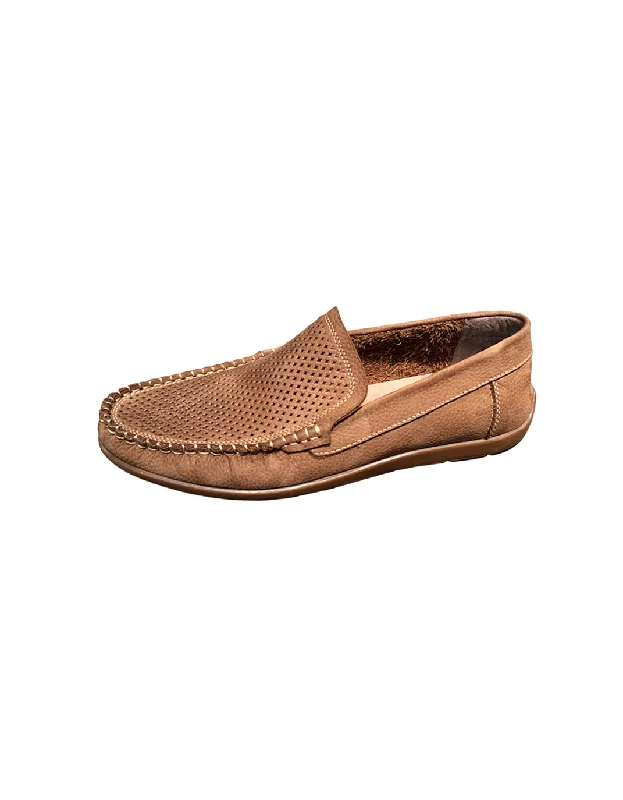 Soft Leather Handmade Hollow Loafers for Men