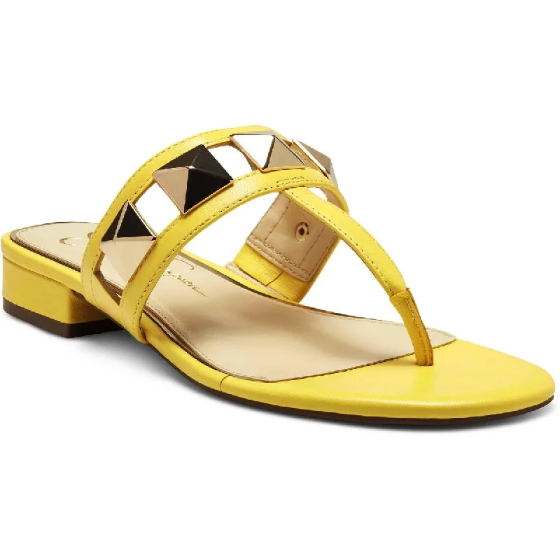 Jessica Simpson Womens Movena Embellished Slip-On Thong Sandals