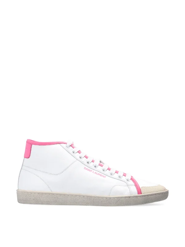 SAINT LAURENT Mid-Top Logo Sneakers for Women