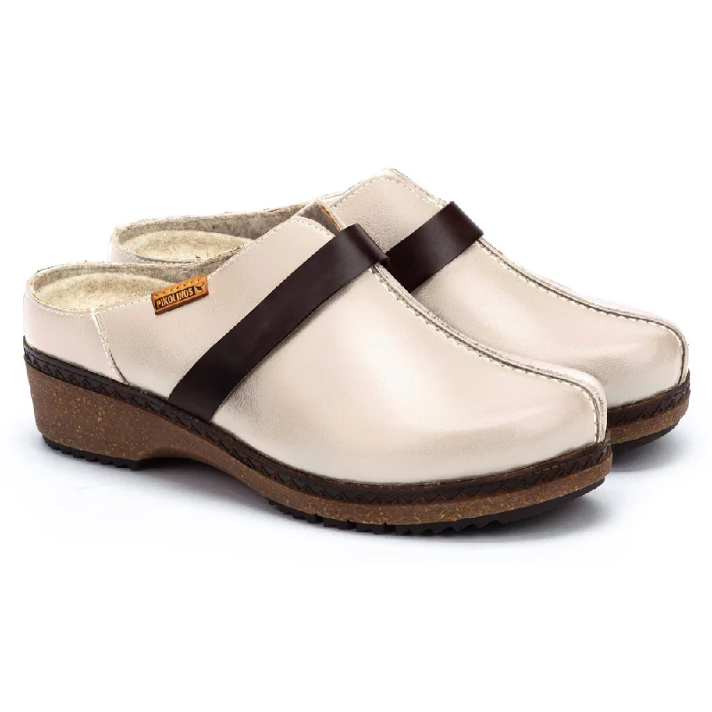 Pikolinos Granada W0W-3590C1 Marfil Leather Clog (Women's)