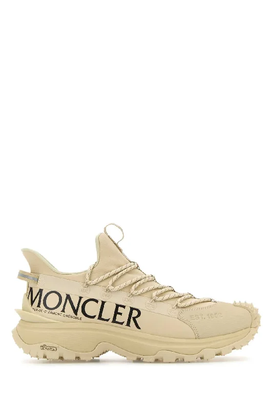 MONCLER Beige Fabric and Rubber Trailgrip Lite2 Sneaker for Women