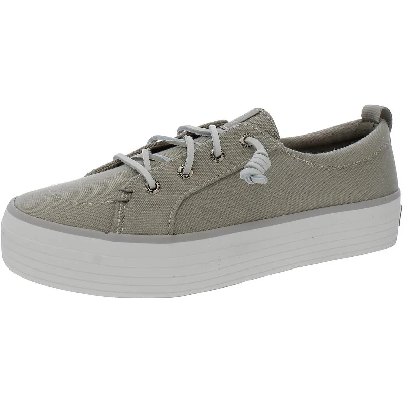 Sperry Womens Crest Vibe Canvas Flatform Slip-On Sneakers