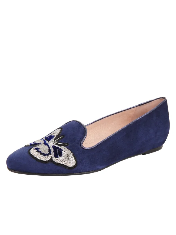 Butterfly Smoking Slipper Flat