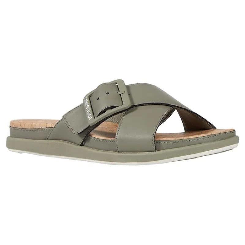 Clarks Step June Shell Dusty Olive Sandal (Women's)