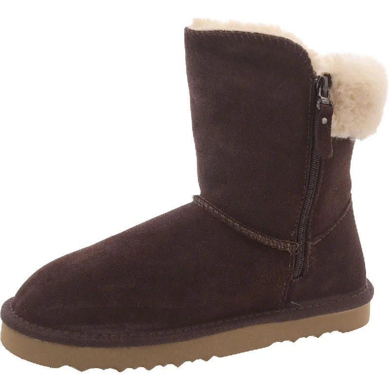 Style & Co. Womens   Suede Cold Weather Shearling Boots