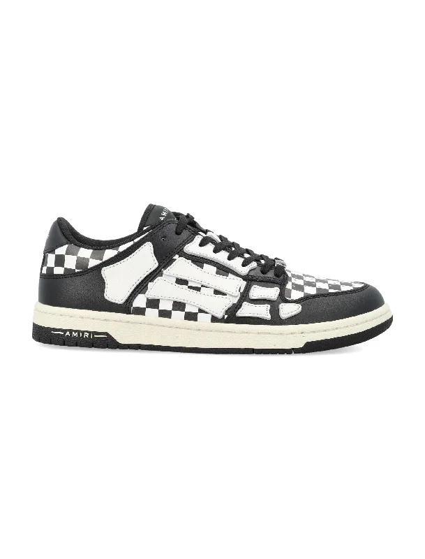 AMIRI Checkerboard Skel Top Low Sneakers