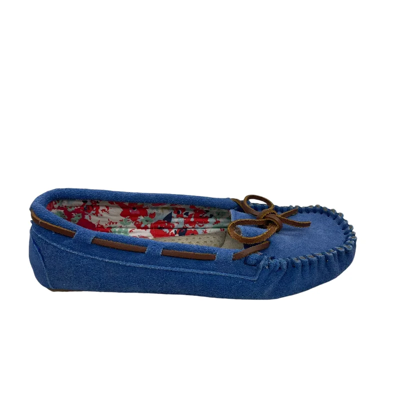 Shoes Flats By Gh Bass And Co In Blue, Size:10