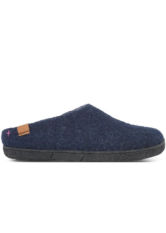 Wool by Green Unisex Tibet Rubber Sole Open Heel Slippers