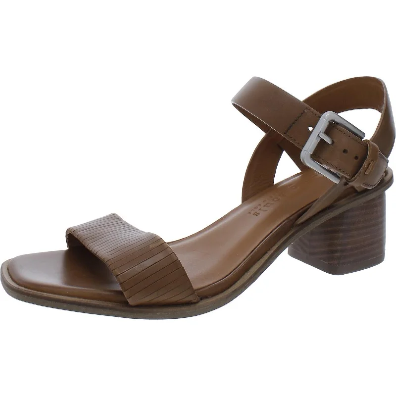 Gentle Souls by Kenneth Cole Womens Maddy Leather Ankle Strap Slingback Sandals