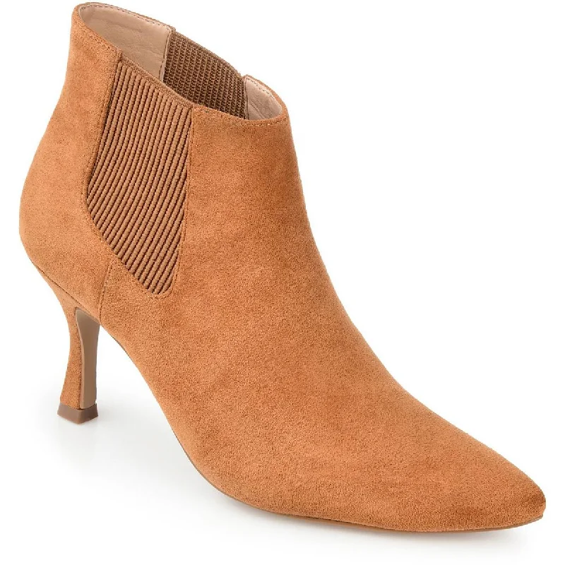 Journee Collection Womens Faux Suede Ankle Chelsea Boots