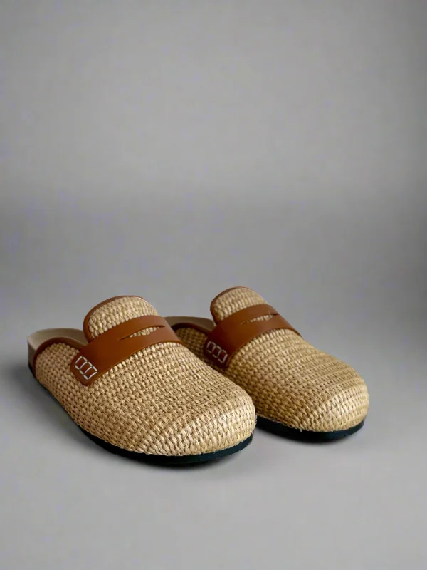 JW Anderson RAFFIA LOAFER MULES