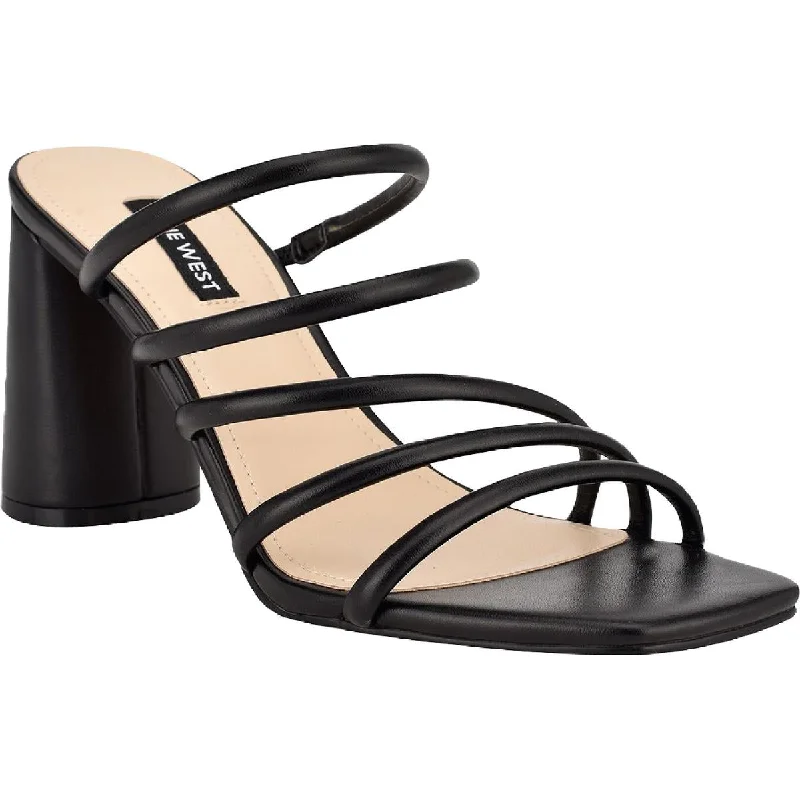 Nine West Womens Girlie 3 Strappy Block Heels