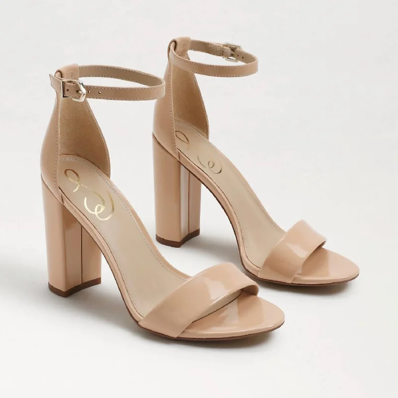 Yaro Heel In Beige Blush Patent