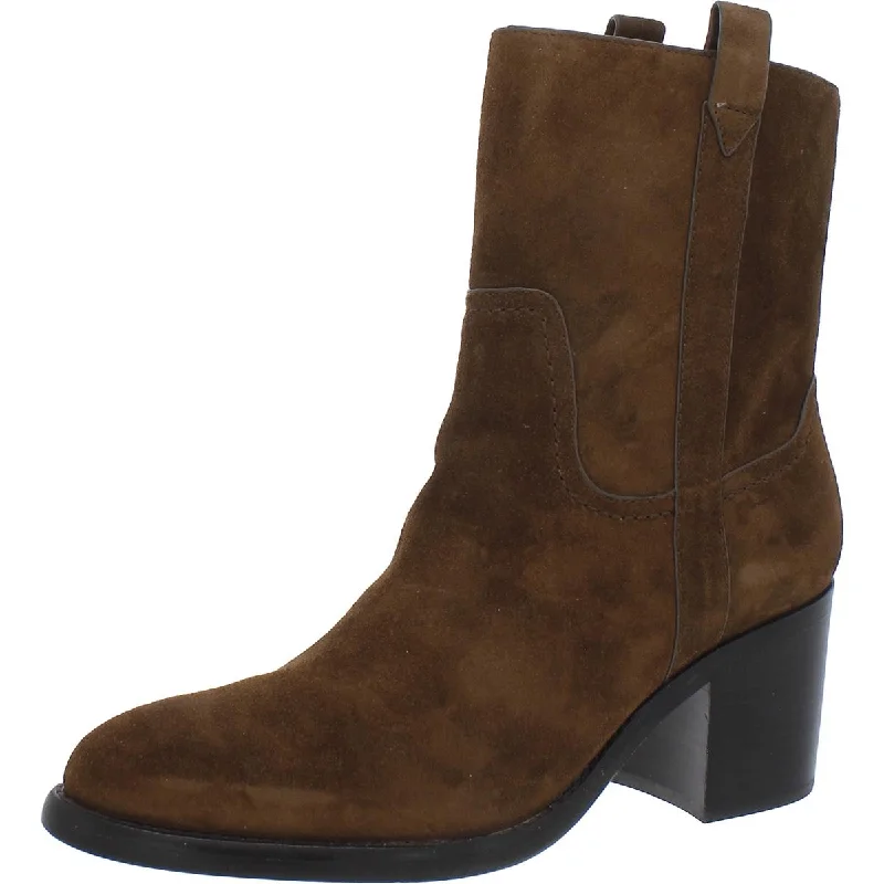 Veronica Beard Womens Carmen Suede Dressy Mid-Calf Boots