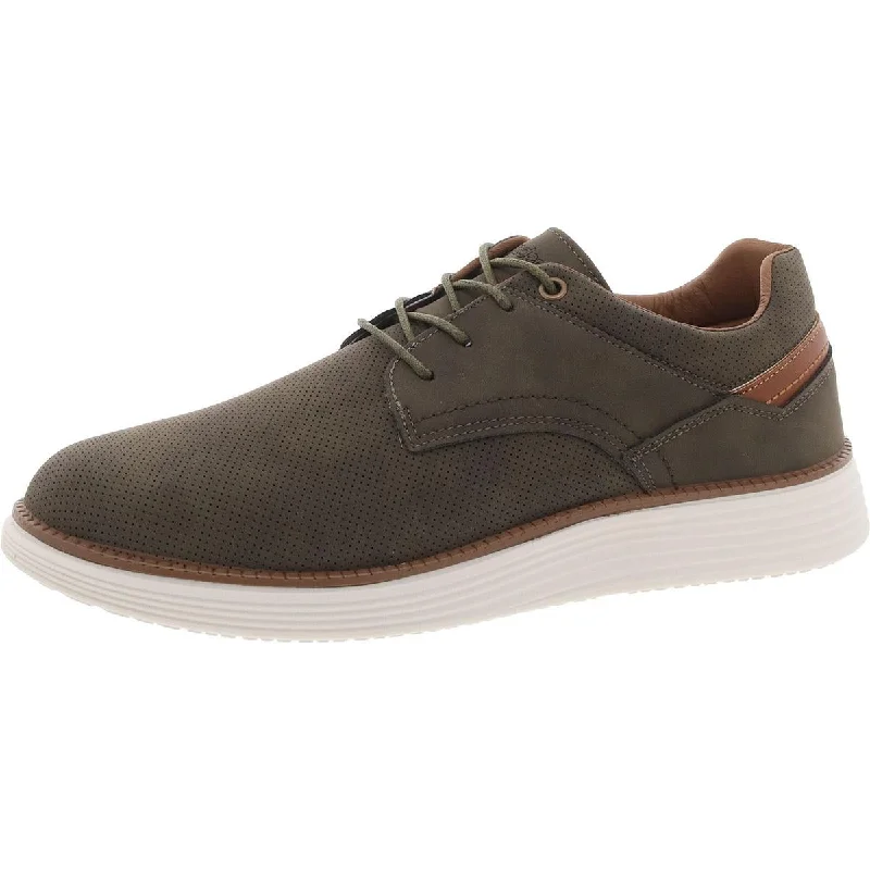 Akademiks Mens Dayton 03 Faux Leather Lace-Up Casual And Fashion Sneakers