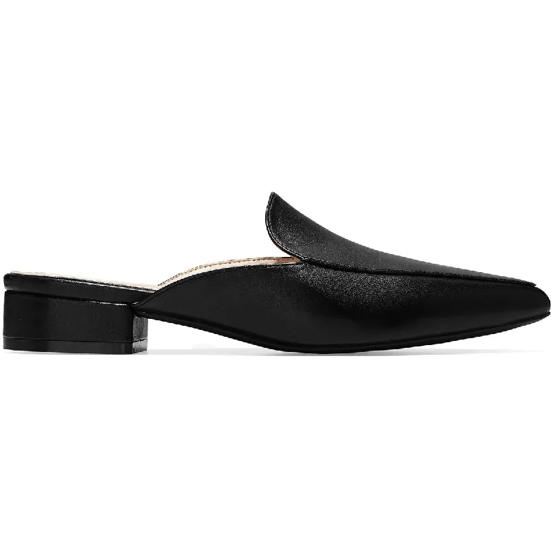 Cole Haan Womens Piper Leather Pointed Toe Mules