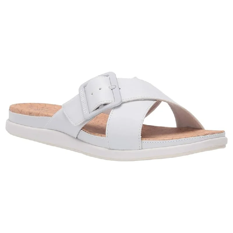 Clarks Step June Shell White Sandal (Women's)