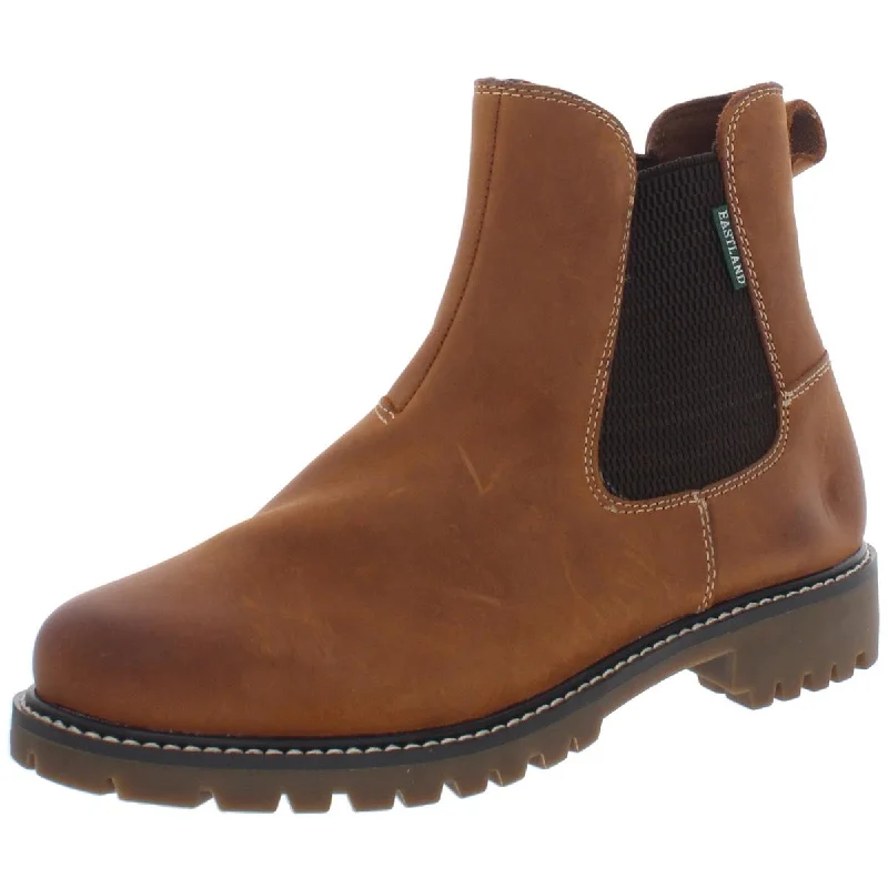 Eastland Womens Ida Leather Pull On Chelsea Boots