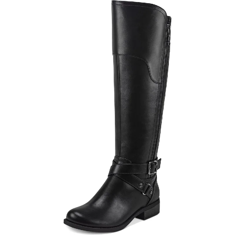 G by Guess Womens Haydin Faux Leather Tall Riding Boots