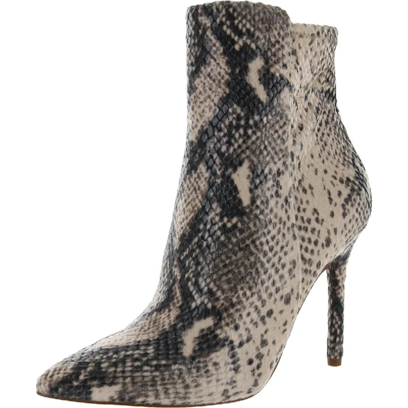 Jessica Simpson Womens Larette Snake Print Pointed Toe Mid-Calf Boots