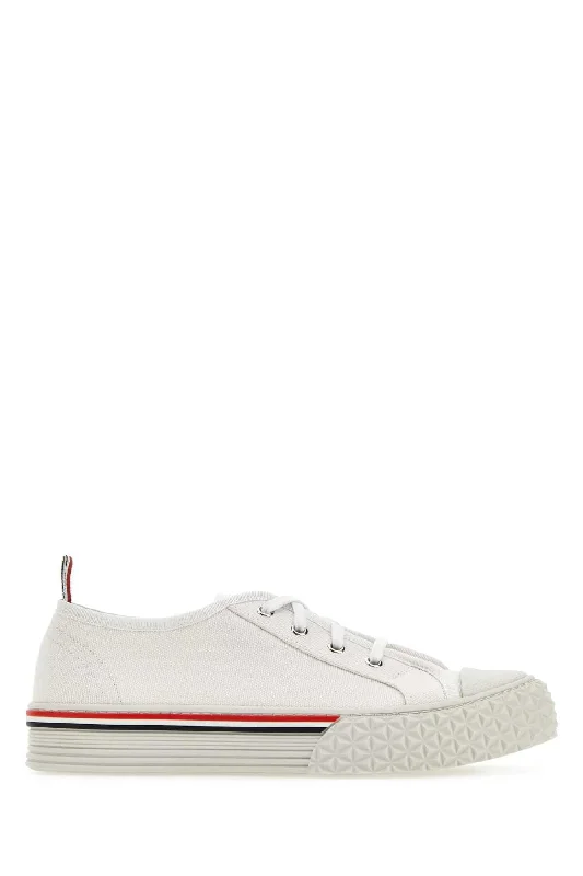 THOM BROWNE Collegiate Canvas Sneakers for Men - 23S Collection