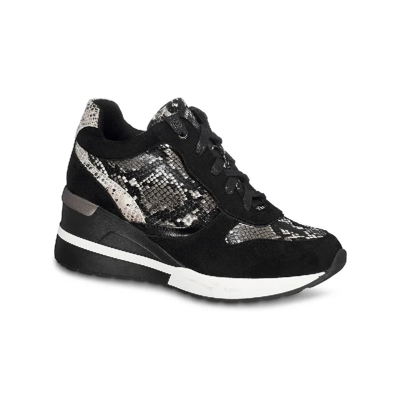 GC Shoes Womens Canali Faux Suede Snake Print Fashion Sneakers