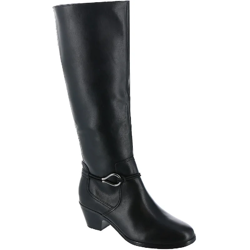 Clarks Womens EMILY2 SKY Leather Knee-High Boots