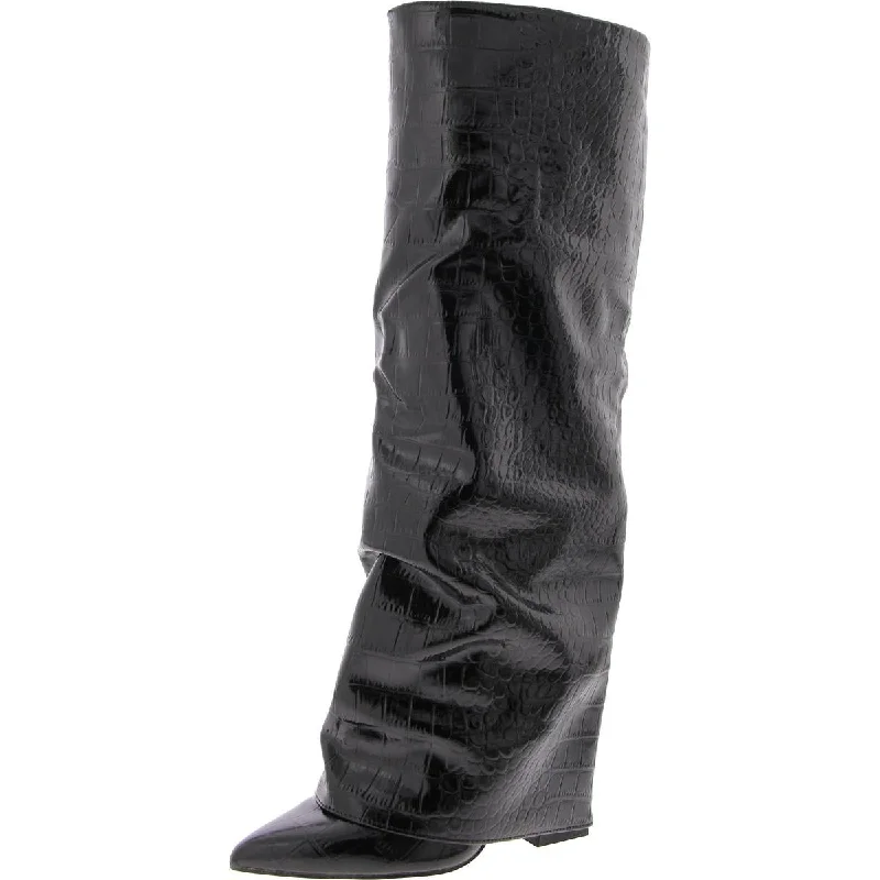 Steve Madden Womens Covered Heel Heels Over-The-Knee Boots