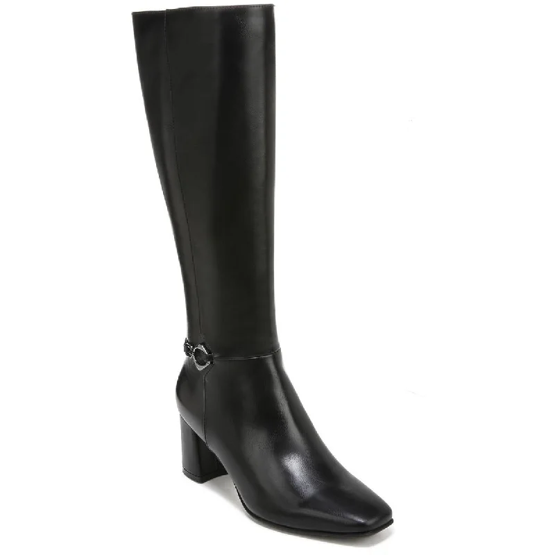 Naturalizer Womens Waylon Faux Leather Wide Calf Knee-High Boots