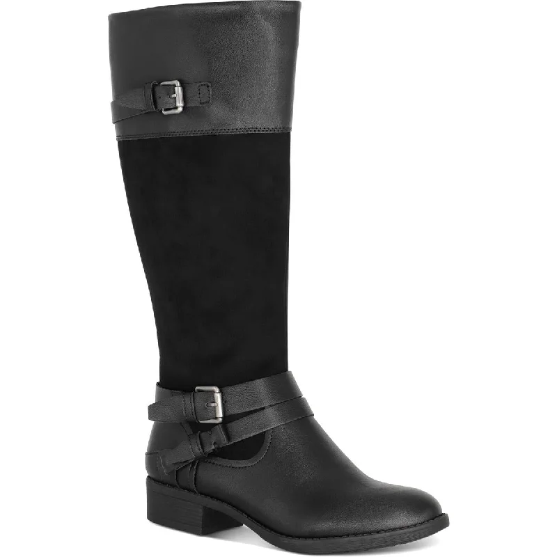 Style & Co. Womens Ashliie Faux Leather Fashion Dress Boots