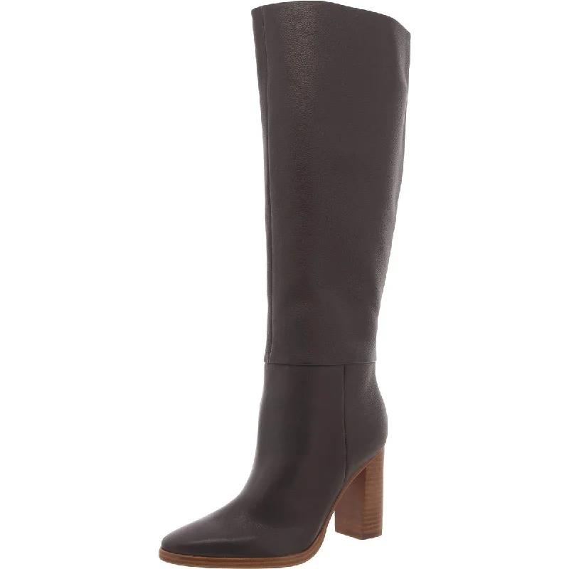 Guess Womens LANNIE Pebbled Leather Knee-High Boots