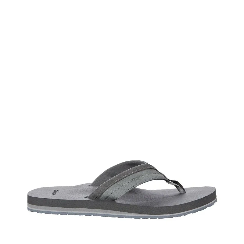 Men's Shoes Sanuk ZIGGY Flip Flop Water-Resistant Sandals 1116734 GREY