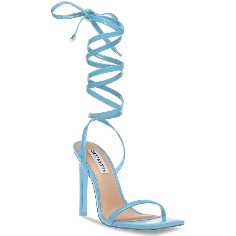 Steve Madden Womens Uplift Strappy Square Toe Heel Sandals