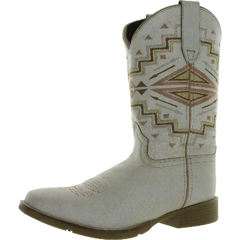 Roper Womens  MONTEREY AZTEC Leather Square toe Cowboy, Western Boots