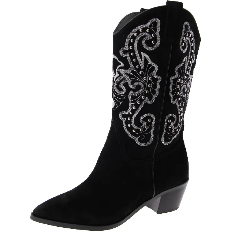 Dolce Vita Womens Leather Pull On Cowboy, Western Boots