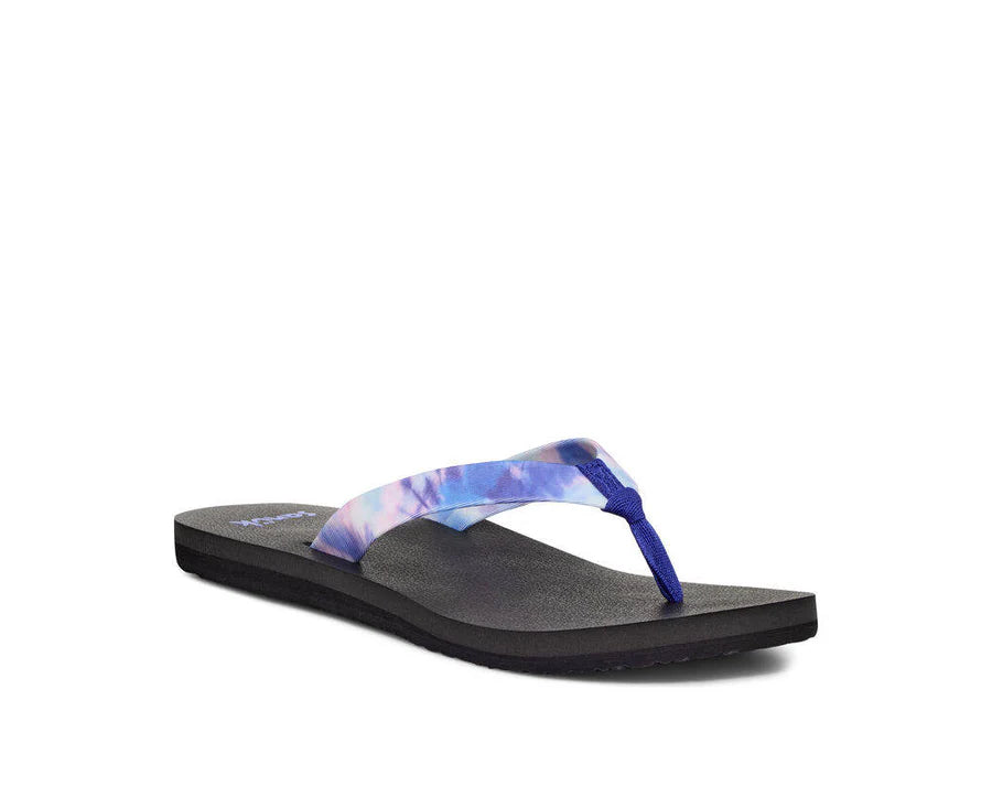 Women's Shoes Sanuk ASHLAND ST TIE DYE Flip Flop Sandals 1140490 BLUE MULTI