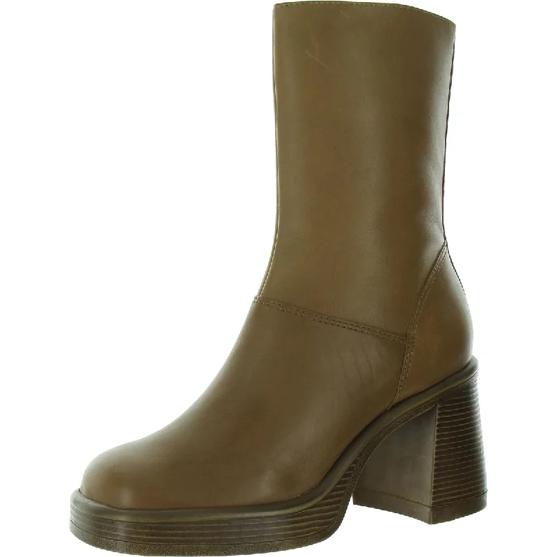 Steve Madden Womens Tall Boot Block Heel Mid-Calf Boots