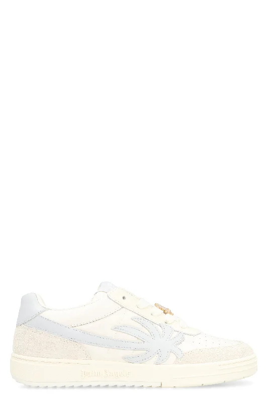 PALM ANGELS Palm Beach University Leather Low Sneakers for Women