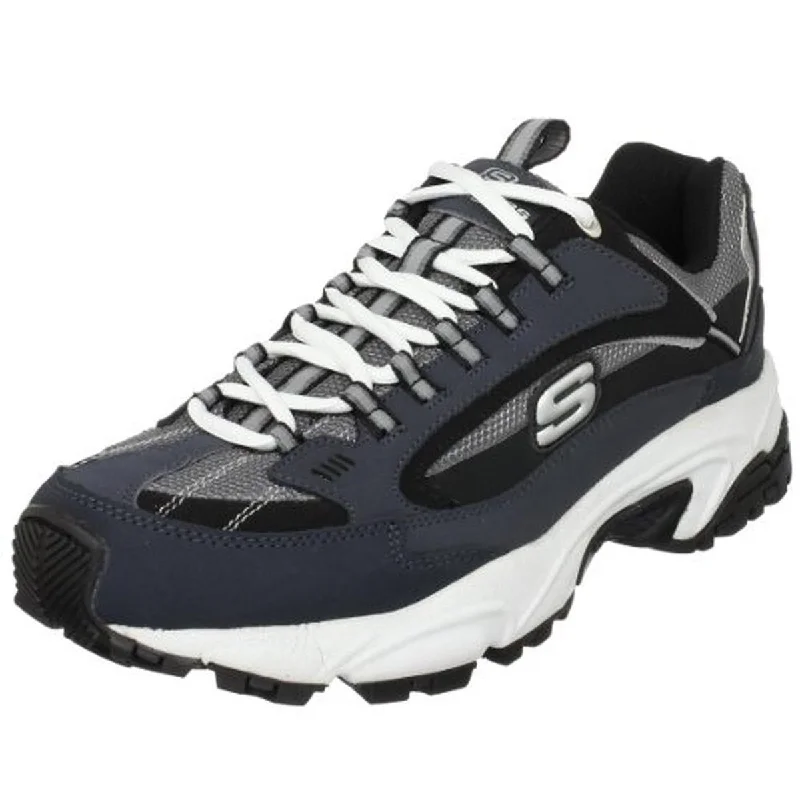 Skechers Mens Nuovo Leather Round Toe Athletic Shoes