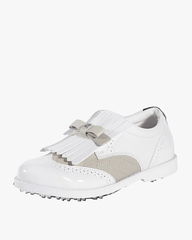 Ribbon Tassel Loafers - White