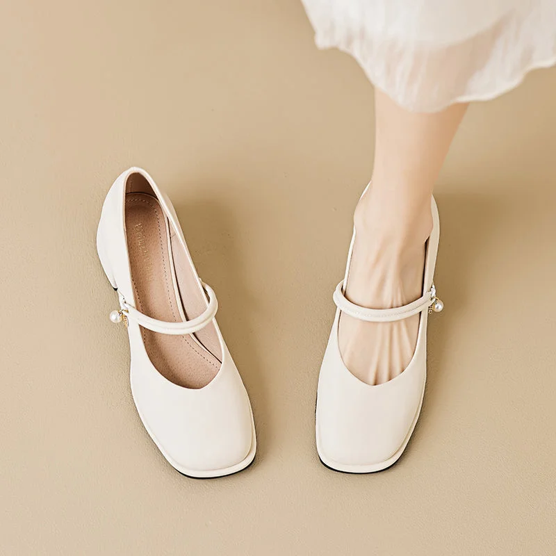 Women Soft Minimalist Casual Chunky Heel Pumps