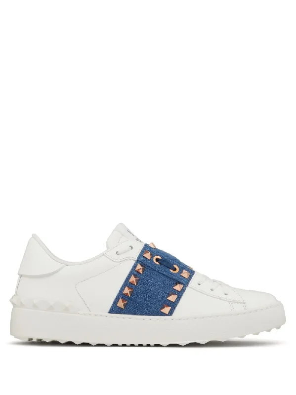 VALENTINO Rockstud Leather Sneakers - SS24 Edition